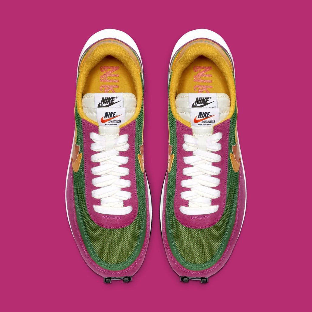 Nike LD Waffle sacai Pine Green - Image 2